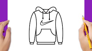 How to draw a hoodie easy