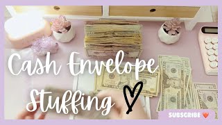 $415 Single Mom Budget| Weekly Cash Envelope Stuffing + Sinking Funds| #cashenvelopesystem