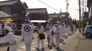 ise japan  伊勢神宮式年遷宮　「御白石持」行事　河崎町上せ車-2　2013/7/21