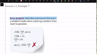 How to Do an Error Analysis: Lesson 1-1, Example 7 | Math Energy TV