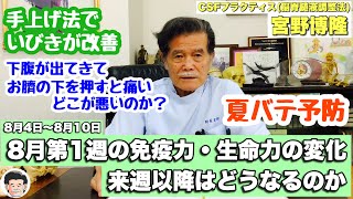 2024年8月第1週(8/4〜8/10)の免疫力・生命力の変化‼︎ 【宮野博隆】ＣＳＦプラクティス（脳脊髄液調整法）