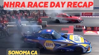 NHRA Race Day PRO race results Sonoma CA #race #racer #dragracing #racecar #nhra #motorsport