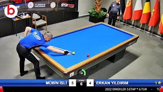 MÜBİN İSLİ vs ERKAN YILDIRIM | 3 BANT BİLARDO ŞAMPİYONASI 3.ETAP 6.TUR 2022 ANKARA - billar