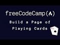 freeCodeCamp - Build a Page of Playing Cards