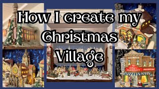 How I create my Christmas village #christmasvillage