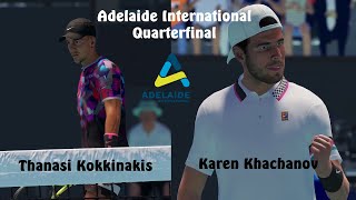 Adelaide International 2023 | Thanasi Kokkinakis vs Karen Khachanov | Quarterfinals | AO Tennis 2