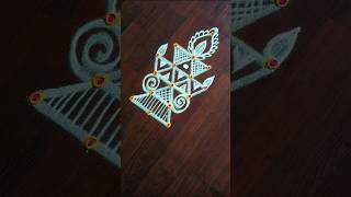 குட்டி தீபம் கோலம் daily rangoli kolam designs #trending #viralvideo #shorts#shortsfeed #ytshorts#yt