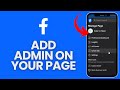 How to Add Admin on Facebook Page Using Laptop 2024 | Facebook Tutorial