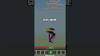 Crazy Clutch In Minecraft #minecraft #viral #gaming #shorts #clutch #challenge