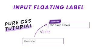 Input Floating Label | HTML & CSS Tutorial