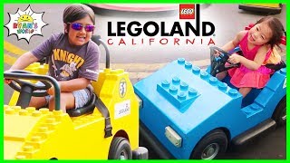 Legoland Amusement Theme Park Rides for Kids with Ryan's World!!!
