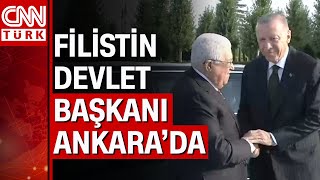 Filistin Devlet Başkanı Ankara'da... Erdoğan, Mahmud Abbas'ı resmi törenle karşıladı
