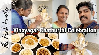 அமெரிக்காவில் எங்களுடைய VINAYAGAR CHATHURTHI Celebration ~ Pooja Vlog in Tamil ~ThePrabFamily