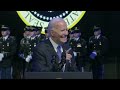 full speech joe biden at a department of defense commander in chief farewell ceremony.