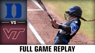 Duke vs. Virginia Tech Full Game Replay | 2023 ACC Softball (Game 1)