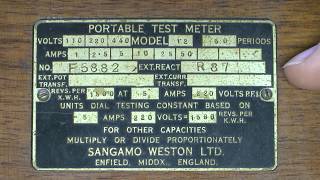 Inside a Sangamo Weston Portable Test Meter Model 12