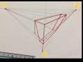 2点透視図法ー3点透視図法　字幕付き