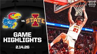 #9 Kansas vs. #5 Iowa State Game Highlights | 2025-26 Big 12 Men’s Basketball