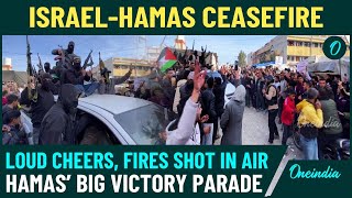 Hamas Hostage Release Parade In Gaza: Al-Qassam Brigades Massive Victory March, Thousands On Streets