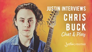 Chris Buck chatting with Justin about his journey. Guitar Lesson Tutorial Technique