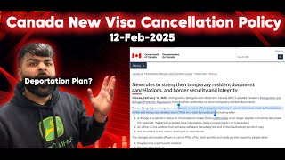 Visa Cancellation Policy Announcement 🇨🇦 #studyvisa #pgwp #workpermit #canadaimmigration #punjabi