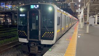 ふるさと宮まつりに伴う臨時列車E131系600・680番台 宮ヤマTN1編成＋TN15編成 9611M ワンマン氏家行き 発車 in宇都宮駅#e131系600番台 #日光線 #日光駅 #ワンマン列車