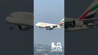 Emirates A380 Landing at LAX #A380 #Airbus #LAX #Landing