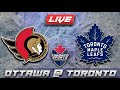 Ottawa Senators vs Toronto Maple Leafs LIVE Stream Game Audio | NHL LIVE Stream Gamecast & Chat