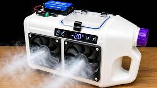 Genius Invention by a 65-Year-Old Man! 😱 -20°C Ice-Cold Air Cooler Using an Old Plastic Container ❄️