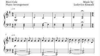 Nuvole Bianche - Ludovico Einaudi - Free piano sheet