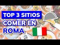 🥇 3 Mejores SITIOS para COMER en ROMA relación Calidad-Precio (2024)