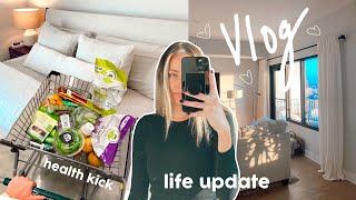 health kick VLOG: detox days, mini update, \u0026 living room ideas