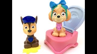 Paw Patrol Full Episodes Potty Training Baby Bath Paint Learn Color Toy Paint Surprise