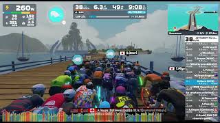 JETT ZWIFT Morning Race // Watopia - Snowman // Cat B (ish) // Mass Start // Zwift