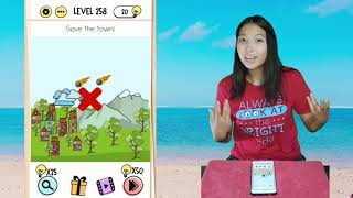 Brain Test Level 258 Save the town