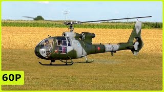 AMAZING XXL RC SCALE AEROSPATIALE GAZELLE TURBINE HELICOPTER FLIGHT DEMONSTRATION