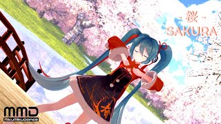 【 MMD 】 -  SAKURA -  cherry blossoms 【 MV 】 original song / Hatsune Miku/vocaloid