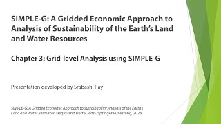 SIMPLE-G Book, Chapter 3: Grid-level Analysis using SIMPLE-G