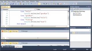 Visual Basic Tutorial 25 Select Case Else