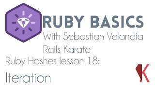 Ruby Basics - Ruby hashes - Iteration
