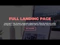Animated Full Landing Page Using Only HTML & CSS
