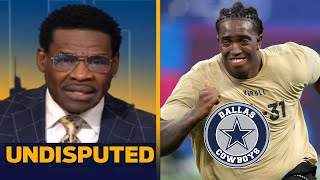 UNDISPUTED | JERRY JONES BLEW IT! - Michael Irvin reacts Cowboys selects Tyler G