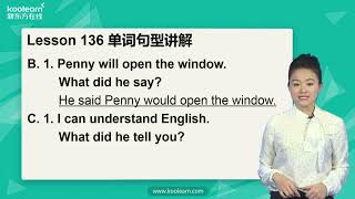 408 新版《新概念英语第一册》讲师：霍娜 —— Lesson136单词句型讲解