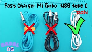 Data cable Fast Charger Xiaomi 6A 120W Turbo charge Type C