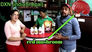 DXN red mushroom spirulina tablets dxn product benefits hindi nepali