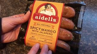 (REVIEW) aidells “jalapeño mango” chicken sausage