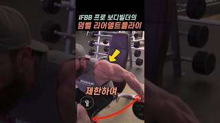 IFBB프로 보디빌더 세스 페로스가 알려주는 덤벨 리어델트플라이