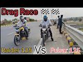 TVS Raider 125 vs Bajaj Pulsar 125 Drag Race || Topend Race 🏁🏁