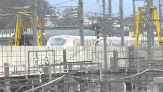 北陸新幹線あさま６２０号上田駅160117 HD720P