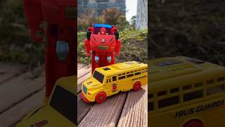 Transforming School Bus Robot Toy - 2-in-1 Vehicle and Robot with Creative Play Features